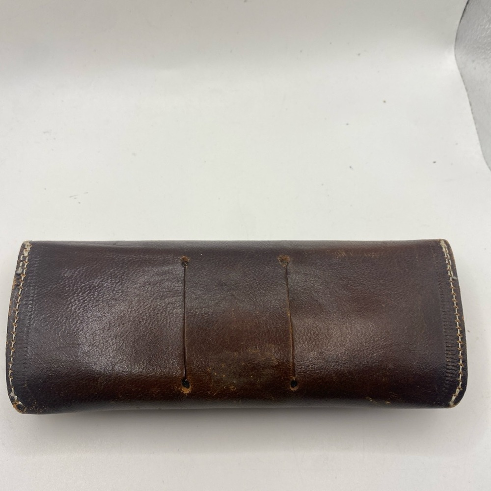 Brown Leather Panama Sunglasses Case - Picture 2 of 4